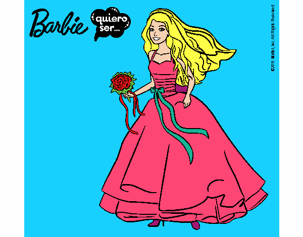 Barbie vestida de novia