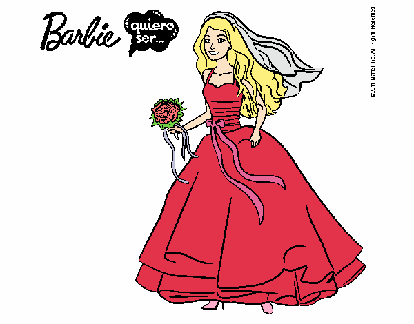 Barbie vestida de novia