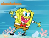 Bob Esponja saludando