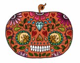 Dibujo Calabaza del día de los muertos  pintado por viickii