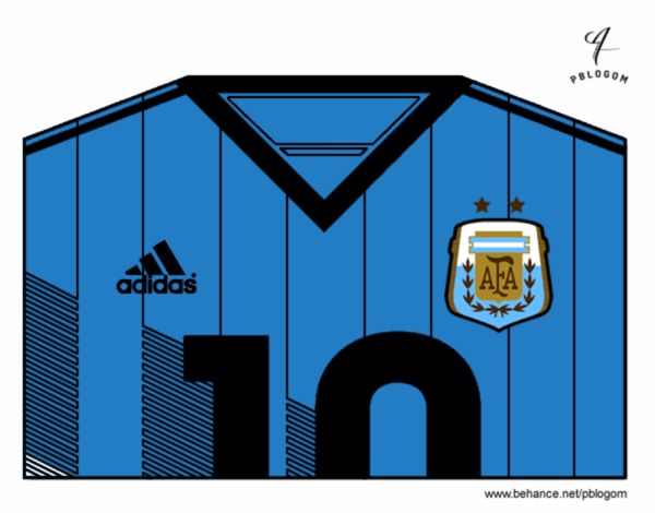 Camiseta del mundial de fútbol 2014 de Argentina