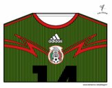 Camiseta del mundial de fútbol 2014 de México