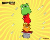 Cerdos verdes de Angry Birds