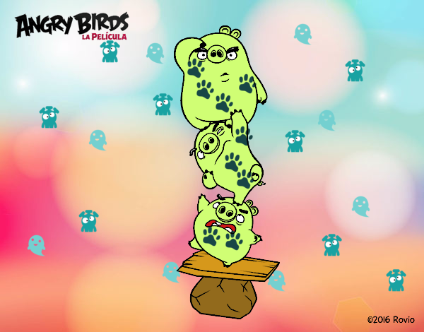 Cerdos verdes de Angry Birds