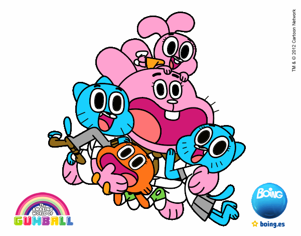 Gumball y amigos contentos