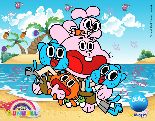 Gumball y amigos contentos