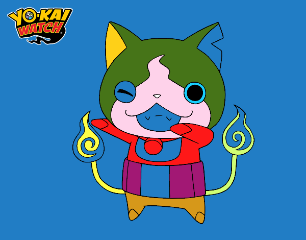 Jibanyan guiñando el ojo