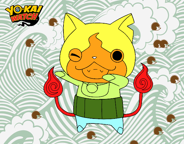 Jibanyan guiñando el ojo