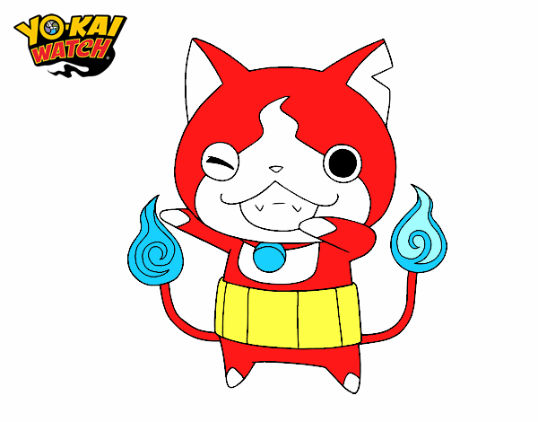 Jibanyan guiñando el ojo