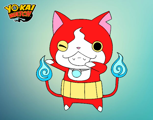 Jibanyan guiñando el ojo