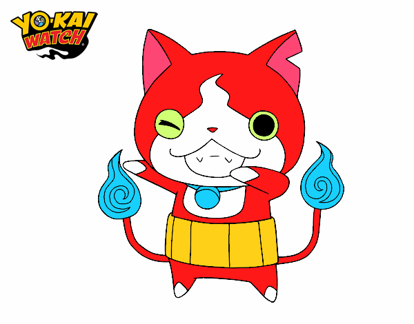 Jibanyan guiñando el ojo