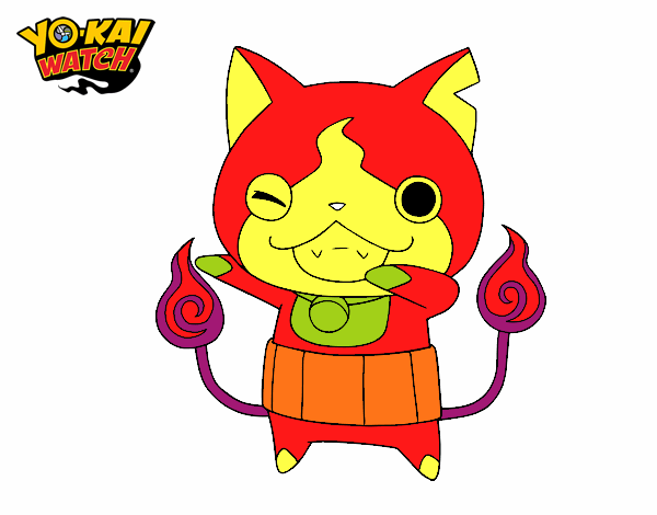 Jibanyan guiñando el ojo