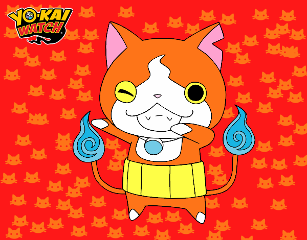 Jibanyan guiñando el ojo