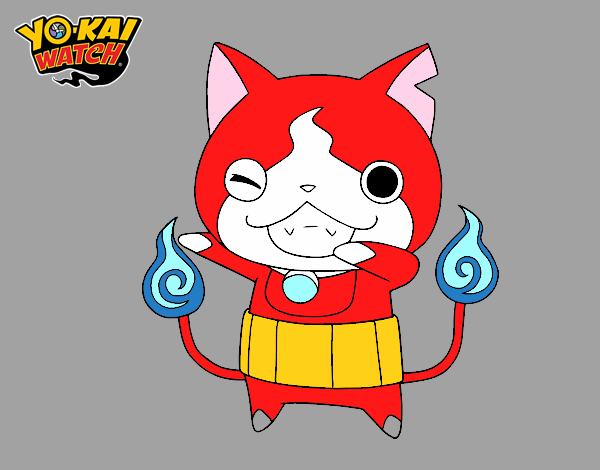 Jibanyan guiñando el ojo