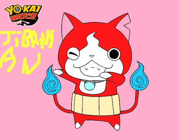 Jibanyan guiñando el ojo