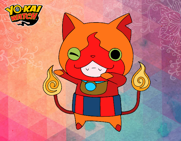 Jibanyan guiñando el ojo