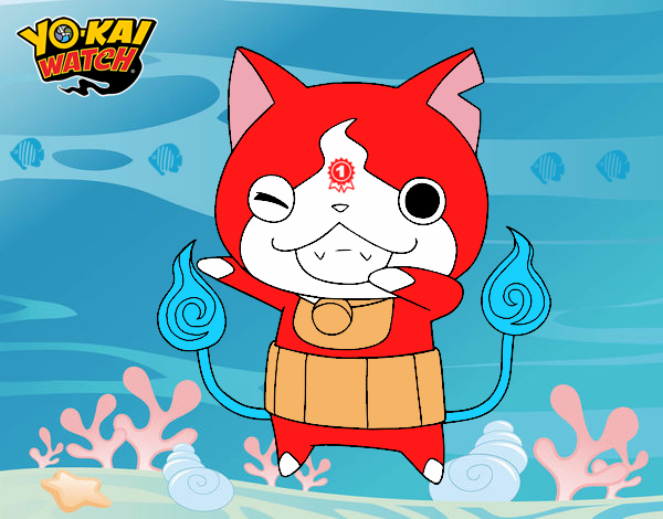 Jibanyan guiñando el ojo