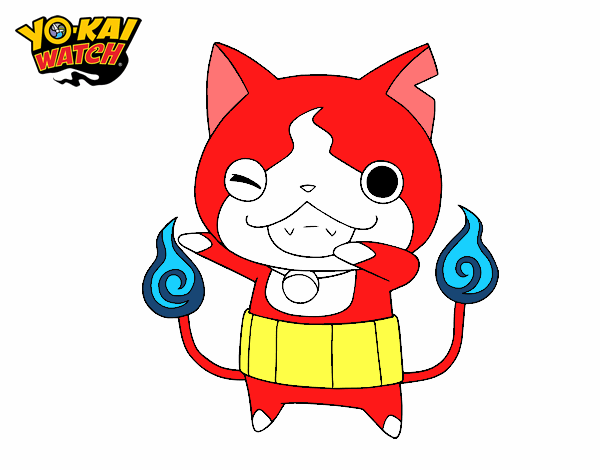 Jibanyan guiñando el ojo