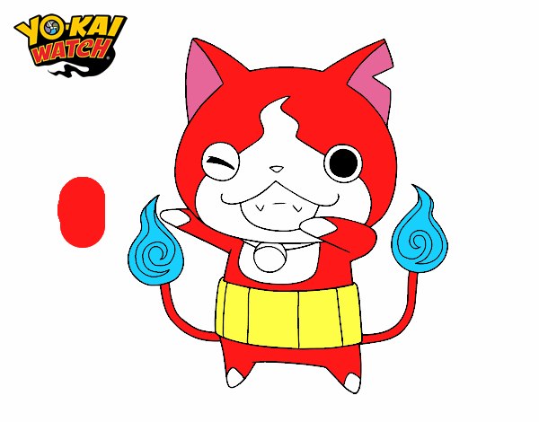 Jibanyan guiñando el ojo