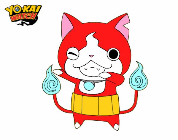 Jibanyan guiñando el ojo