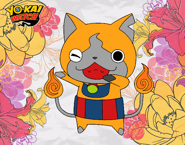 Jibanyan guiñando el ojo