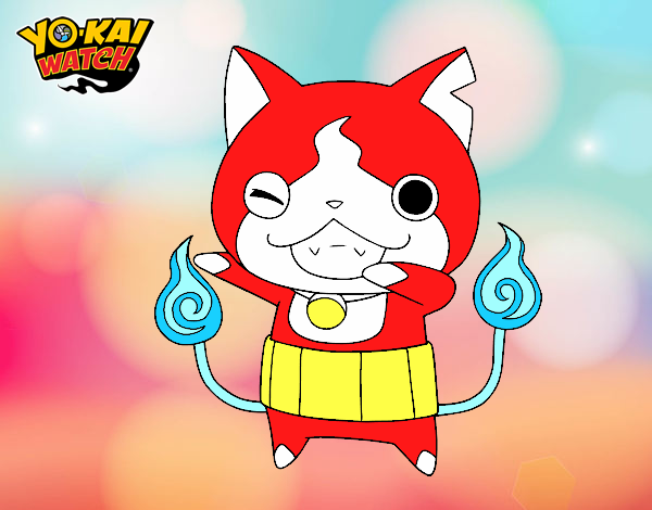 Jibanyan guiñando el ojo