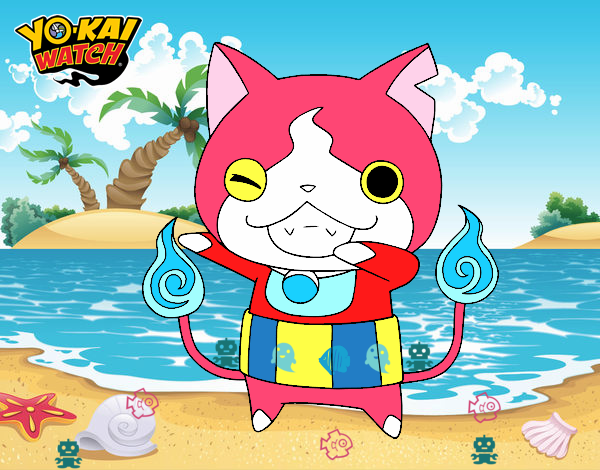 Jibanyan guiñando el ojo