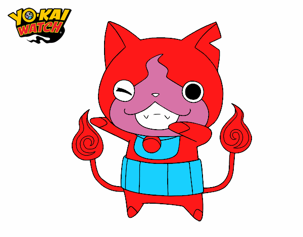 Jibanyan guiñando el ojo