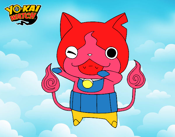 Jibanyan guiñando el ojo