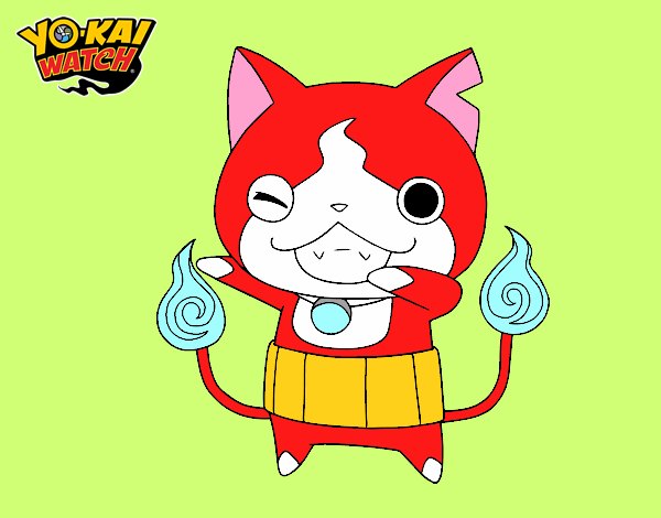 Jibanyan guiñando el ojo