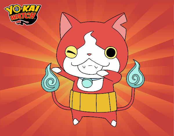 Jibanyan guiñando el ojo