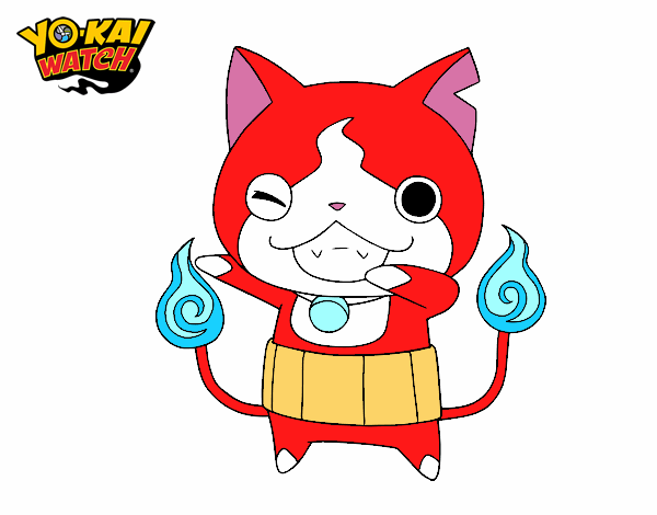 Jibanyan guiñando el ojo