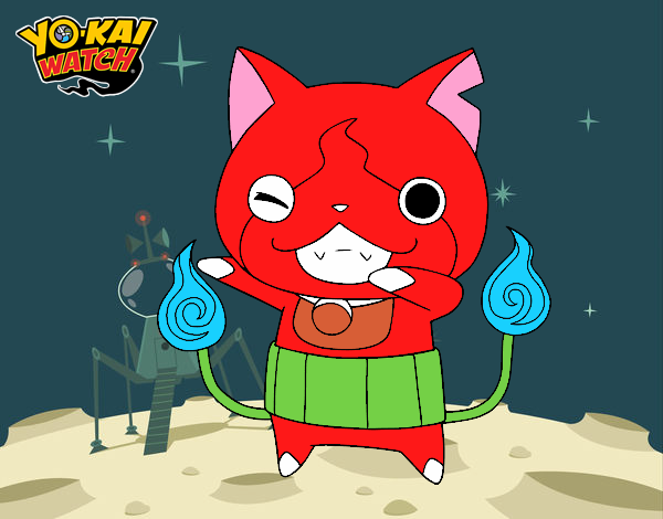 Jibanyan guiñando el ojo