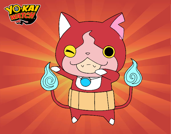 Jibanyan guiñando el ojo