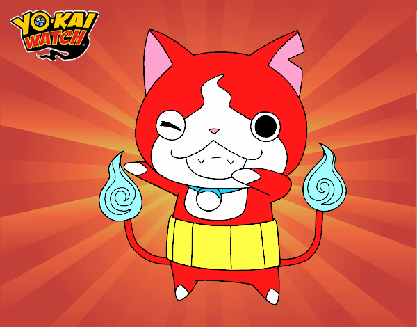 Jibanyan guiñando el ojo