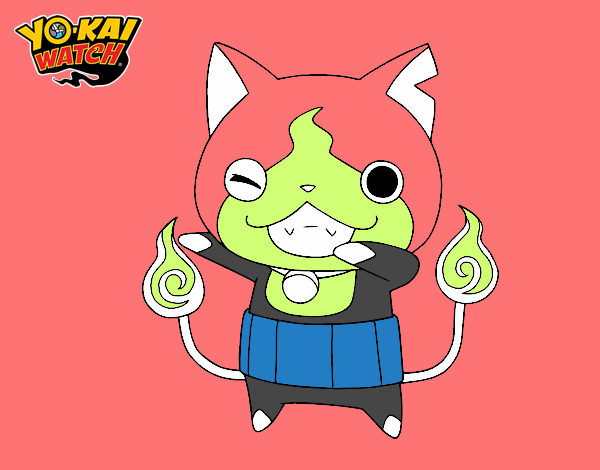 Jibanyan guiñando el ojo