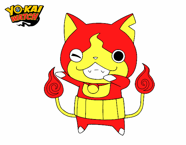 Jibanyan guiñando el ojo