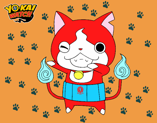 Jibanyan guiñando el ojo