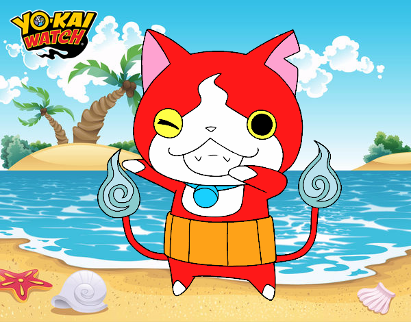 Jibanyan guiñando el ojo