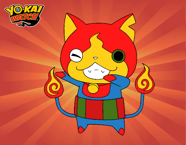 Jibanyan guiñando el ojo