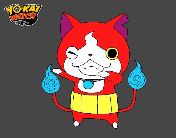 Jibanyan guiñando el ojo