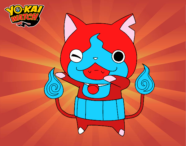 Jibanyan guiñando el ojo