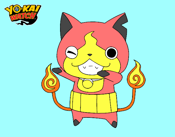 Jibanyan guiñando el ojo