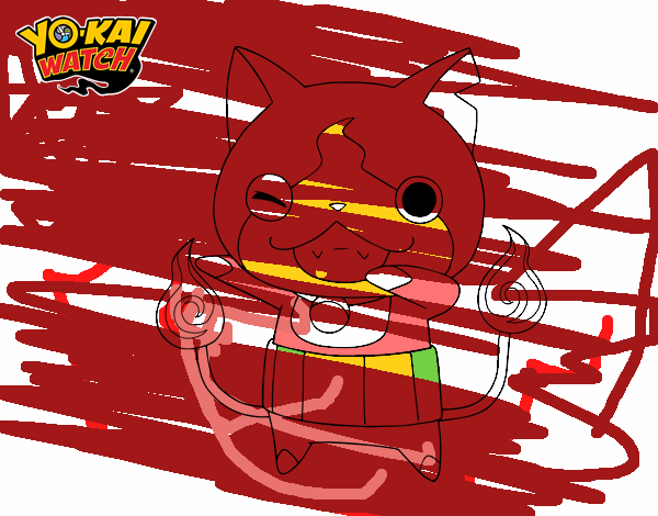 Jibanyan guiñando el ojo