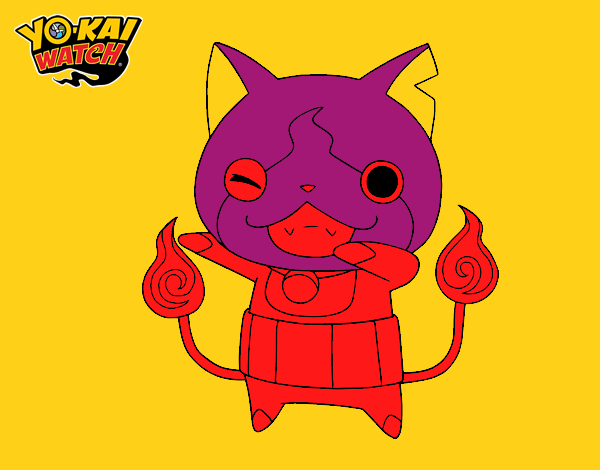 Jibanyan guiñando el ojo