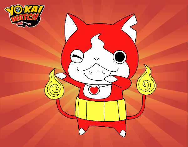 Jibanyan guiñando el ojo