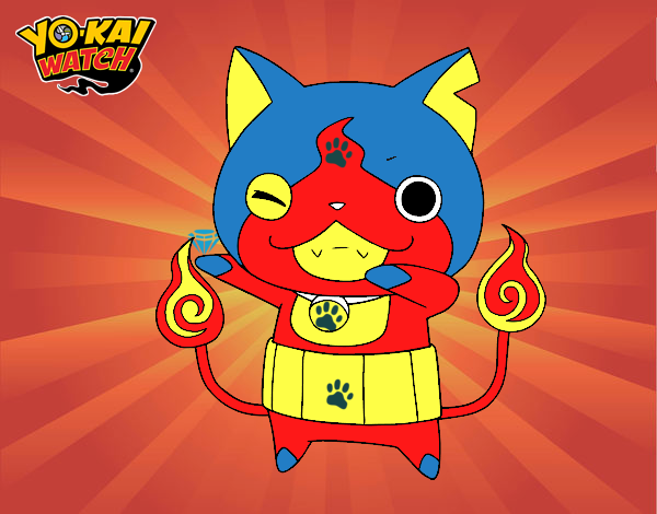 Jibanyan guiñando el ojo