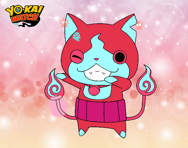 Jibanyan guiñando el ojo