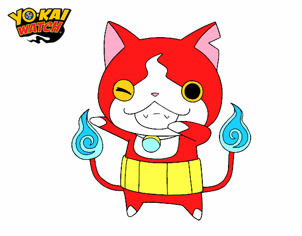 Jibanyan guiñando el ojo