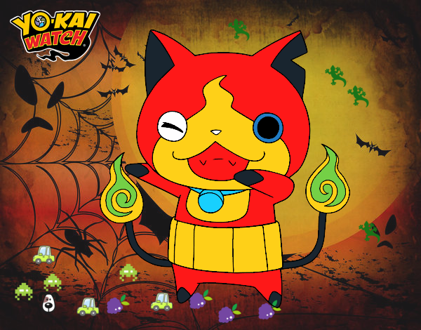 Jibanyan guiñando el ojo